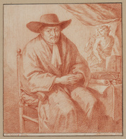 PP 1285b
<br/>
Portret van Joost van den Vondel (1587-1679)
<br/>
<em>Houbraken, Arnold (1660-1719)</em>